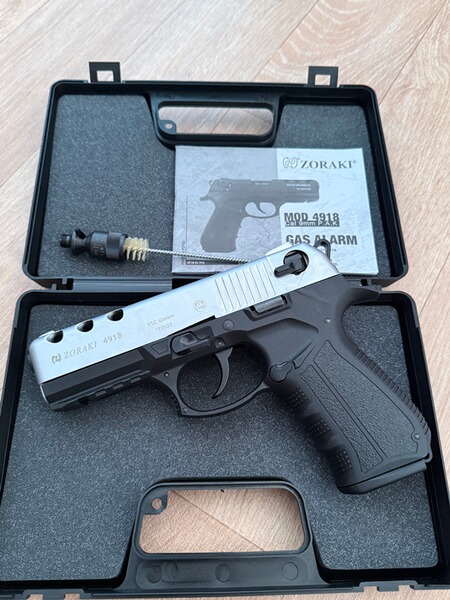 Zoraki 4918 9mm P.A.K. Matt Chrom neu & ovp