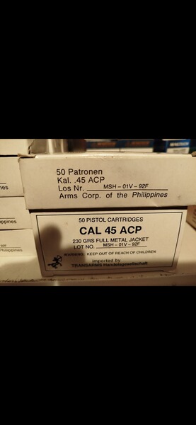 45 ACP 650 Schuss VM Transarms