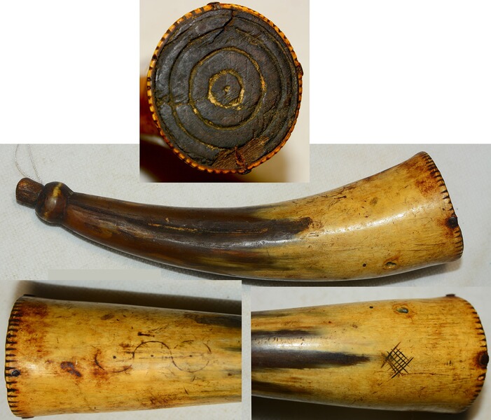 original Pulverhorn um 1860