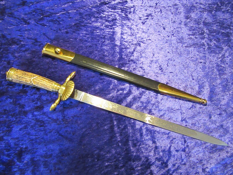 Deutscher Schützen-Verband Hirschfänger Original Eickhorn Solingen – unbenutzt aus einer Sammlung