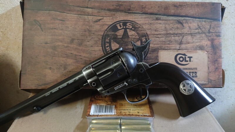 Colt Single Action Army SAA 45 US Marshalls Lauflänge 7,5" co2 Revolver Kal. 4.5mmBB Nr.112/1200