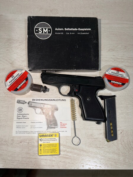 Seltene Rhöner SM 80 im Kal. 8 mm Knall