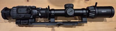 Guide TA435 Wärmebild Vorsatz Dual Usemit Dentler Basis Duo und Meopta Optika 6 1-6x24 Drückjagdglas