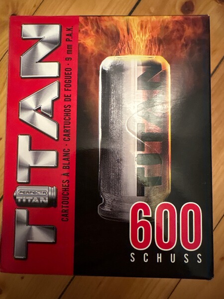 Perfecta Titan 600 Schuss 9mm P.A.K. Knallpatronen Schreckschuss