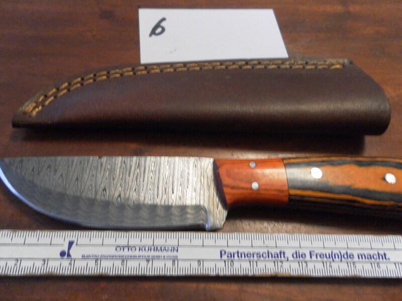 Damast Jagd- Campingmesser