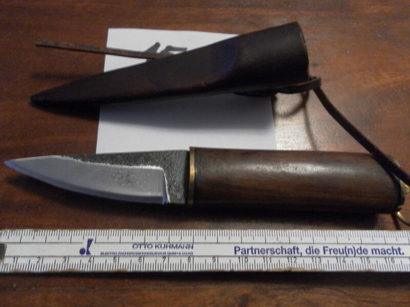 Damast SAX Messer ( Neck Knife)