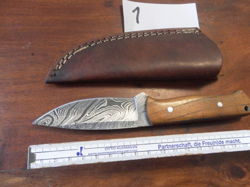 Damast Jagdt- Camping Messer