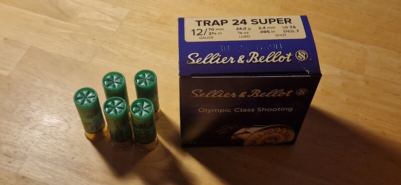 12/70 S&B Super Trap Schrotpatrone 24 gramm - 2,4 mm 1000 Stück
