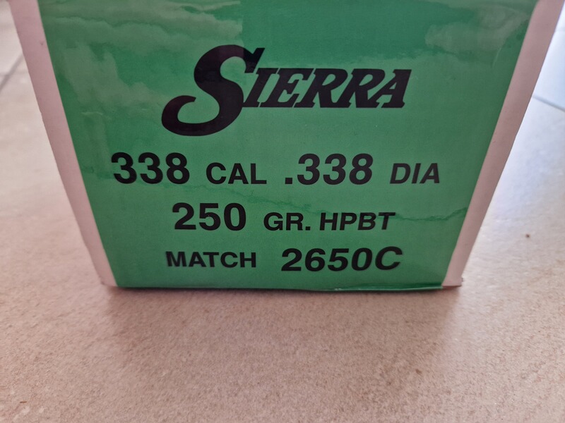 SIERRA GESCHOSS .338/.338 250GR HPBT MATCH 500 STÜCK