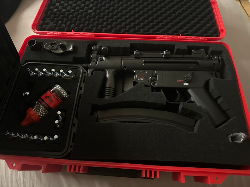 Neu HK MP5 K Softair Umarex Gas Blowback MP5 K-PDW mit Zubehör