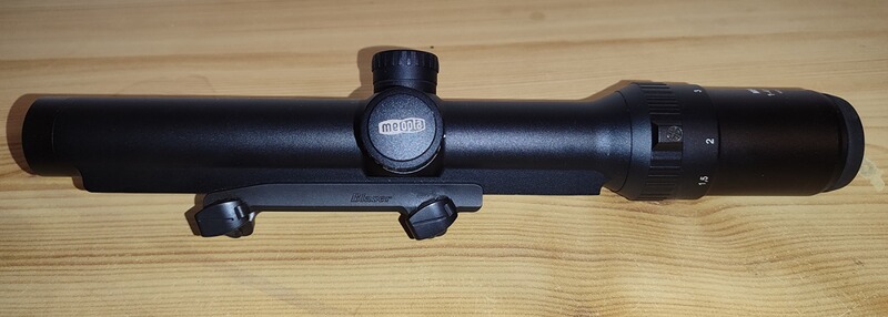 MEOPTA MEOSTAR R1r, 1-4x22 RD/MR Leuchtabsehen K-Dot 2 Ebene, Zeiss Innenschiene + Blasermontage