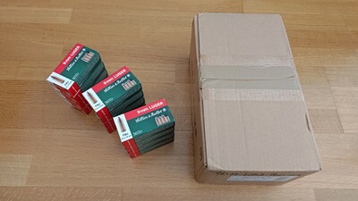 2.600 Patronen 9mm Luger S&B FMJ 124grs (12 x 50er & 8 x 250er)