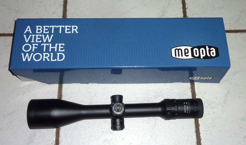 Zielfernrohr Meopta Meostar R1 3-12x56 RD ohne Schiene, mit Leuchtabsehen und Ballistikturm