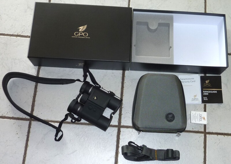 Fernglas GPO Rangeguide 2800 10x32 mit Entfernungsmesser
