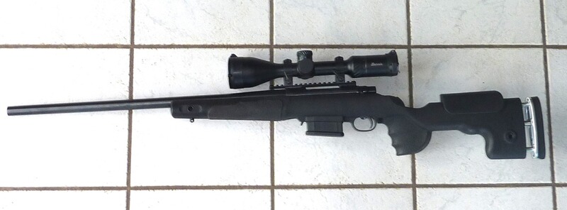 Repetierbüchse HOWA 1500, GRS-Schaft, Timney-Abzug, ZF mit Leuchtabsehen