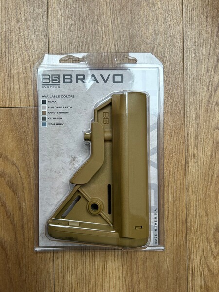 B5 Systems Bravo Stock - RAL8000 / Mil-Spec für AR15 / Schubschaft