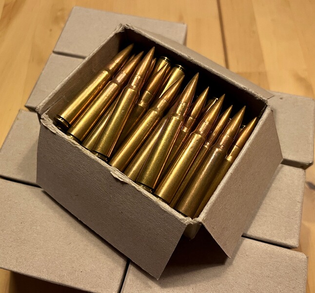 171 Patronen 8x57 IS Vollmantel 12,7 g Surplus