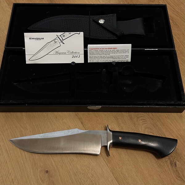 Böker Magnum Collection 2013 – Bowie Sammlermesser mit OVP & Scheide