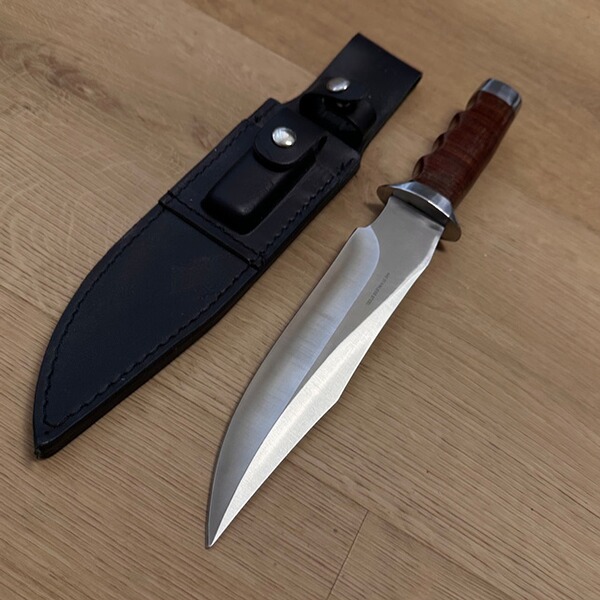 Böker Magnum Bowie Jagdmesser – Große Klinge – Lederscheide