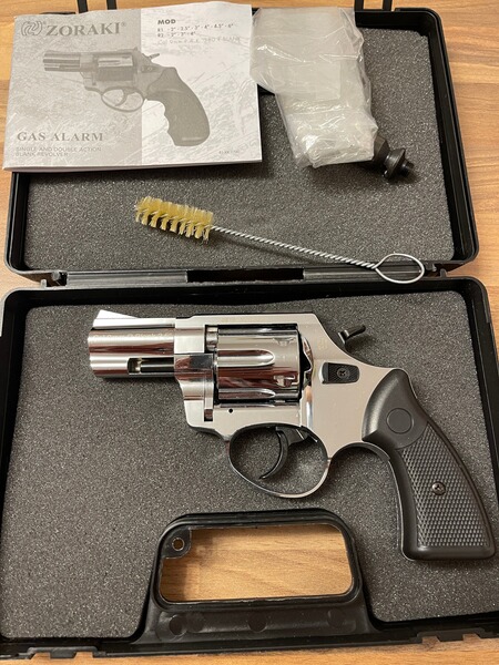 Zoraki R1 Chrom PTB 947 Stahltrommel ungeschossen