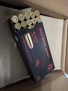 1.000 Stück GECO .45 AUTO Full Metal Jacket 14,9g / 230gr