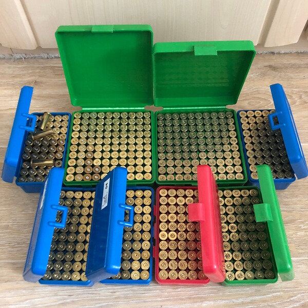 Patronenbox MTM Case-Gard & X-PLOR für .38 / .357 Mag. - 50/100er - 500 Hülsen Magtech GECO S&B
