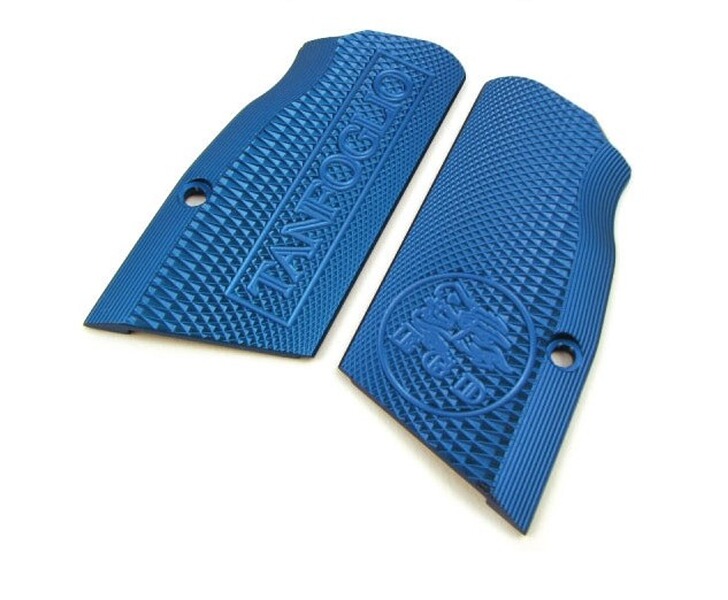 Original TANFOGLIO XTREME EGD Grip / Griffschalen in Blau - Top Zustand