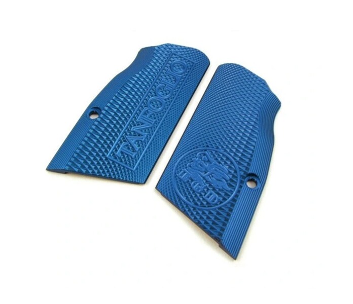 Original TANFOGLIO XTREME EGD Grip / Griffschalen in Blau - Top Zustand
