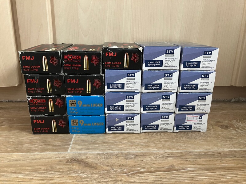 Hülsen 9mm Luger GECO und STV Scorpio - 1000 Stück mit Original-Schachteln