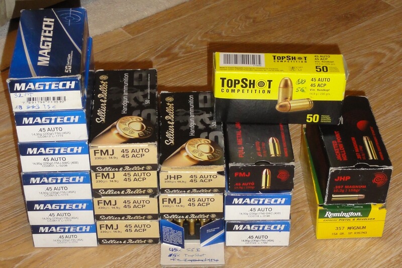 Hülsen .45 AUTO ACP von MAGTECH * S&B * GECO * TSC * GFL * IMI - 1014 Stück mit Original-Schachteln
