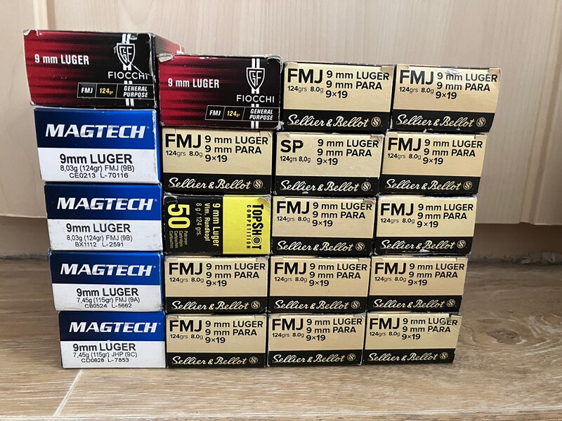 Hülsen 9mm Luger S&B , Magtech und Fiocchi - 1000 Stück mit Original-Schachteln