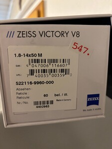 Zeiss Zielfernrohr V8 1,8-14x50 ZM