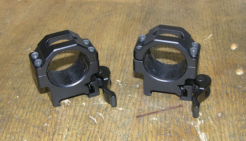 UTG - 30mm Alu Montageringe für Picatinny Schiene Quick Detach