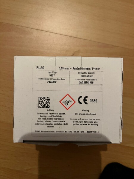 RUAG / RWS Large Pistol 5337 Sinoxid 1000 Stk