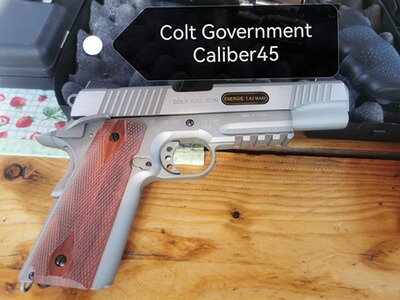 Pistole Airsoft Colt 1911 Co2 Rail Gun Stainless (Cybergun / Swiss Arms)