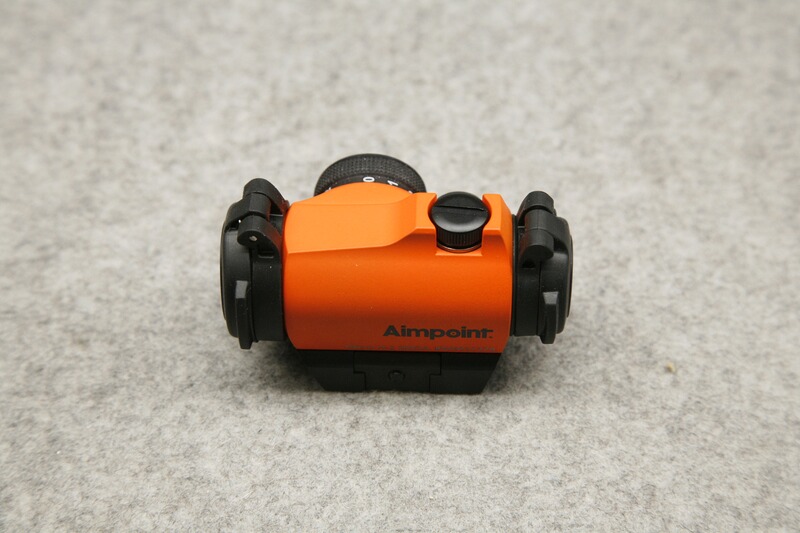 Leuchtpunktvisier Aimpoint Micro H-2, orange, mit Picatinny-Montage