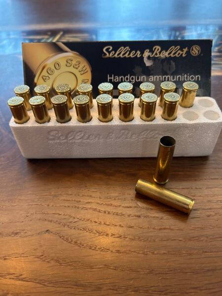Hülsen Sellier & Bellot Kaliber .460 S&W Mag zum Wiederladen 19 Stück