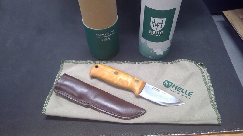 HELLE Wakambi Maserbirke Jagd- und Angelmesser