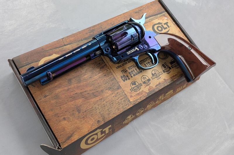Co2 Revolver ,Colt Single Action Army , 4,5 mm Diabolo , blue Finish