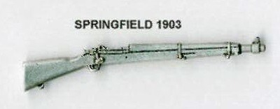 US Karabiner Springfield M1903 als Metall-Anstecker