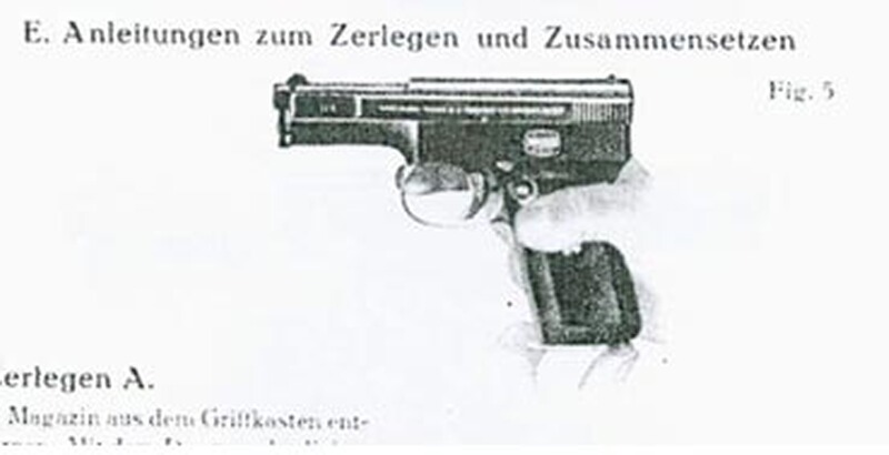 Nachdruck Bedienungsanleitung Pistole Mauser Modell 14