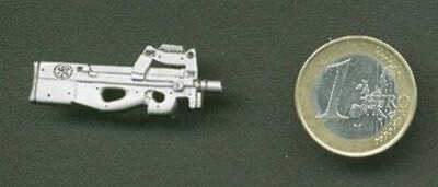FN P90 Maschinenpistole als Metall-Anstecker