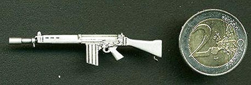 FN FAL Sturmgewehr (Bundeswehr G1) als Metall-Anstecker