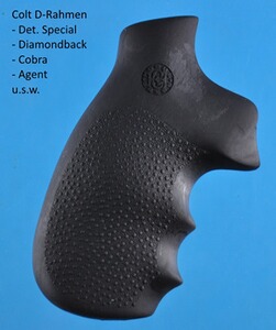 HOGUE Gummigriff für Revolver Colt D-Rahmen, Detective Special / Diamondback