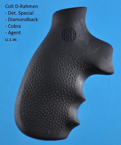 HOGUE Gummigriff für Revolver Colt D-Rahmen, Detective Special / Diamondback