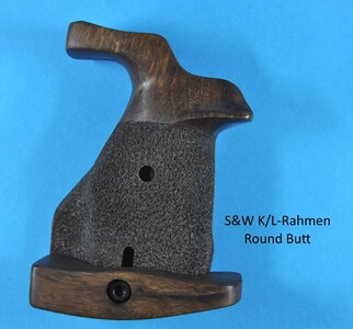 Nussbaum-Sport-Griffschalen für S&W Revolver K/L Rahmen Round Butt (runder Rahmen)