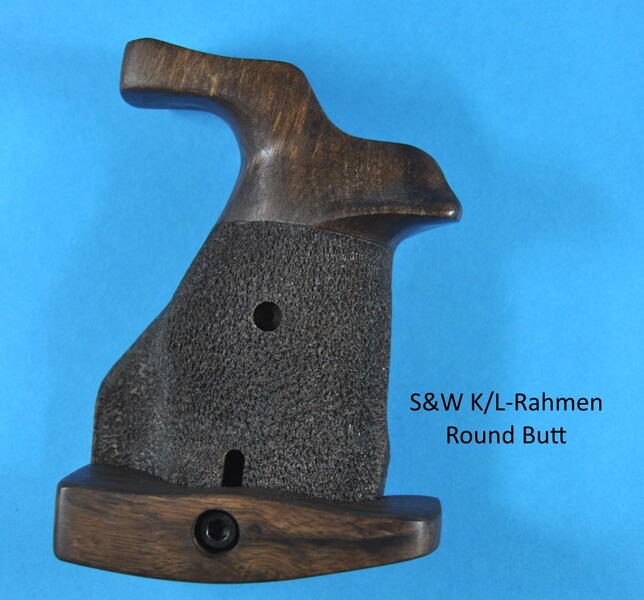 Nussbaum-Sport-Griffschalen für S&W Revolver K/L Rahmen Round Butt (runder Rahmen)