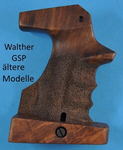 Nussbau-Sportgriff für Pistole Walther GSP (ältere Modelle)