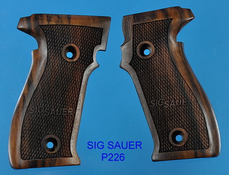 Nussbaum-Griffschalen für Pistole Sig Sauer P226