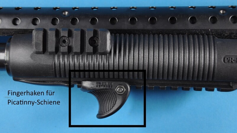 Taktische Fingerauflage für Picatinny-Schiene (Set = 2 Stück)